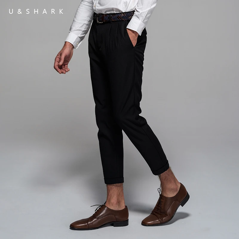 Navy Suit Pants Men Fashion 