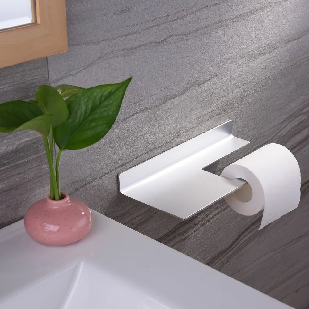 Алюминиевый держатель для туалетной бумаги для ванной комнаты, держатель для полотенец, настенная платформа для хранения туалетной бумаги