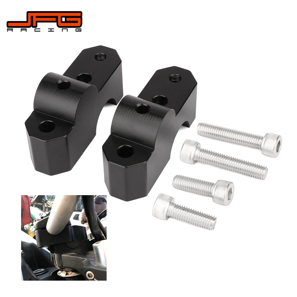 Motorcycle 44MM Aluminum Handlebar Extension Riser Mount Lifting Clamp