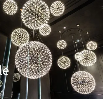 

Creative Iron Star Fireworks Droplight Modern LED Pendant Light Fixtures For Dining Room Hanging Lamp Home Lighting
