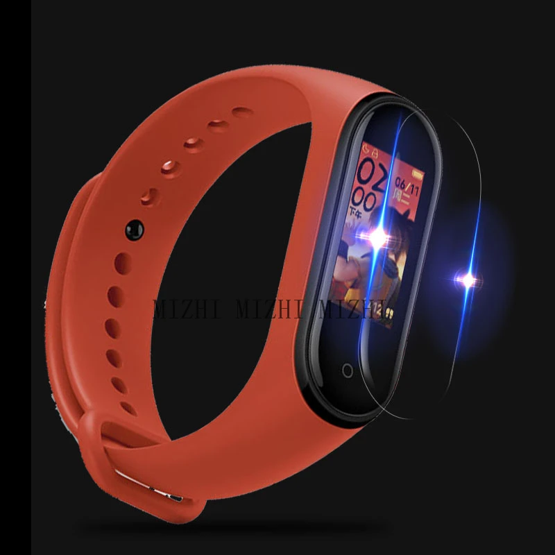 100 шт./упак. mi Band 4 Защита экрана для Xiaomi mi Band 4 защитная пленка для экрана смарт-браслеты не из закаленного стекла