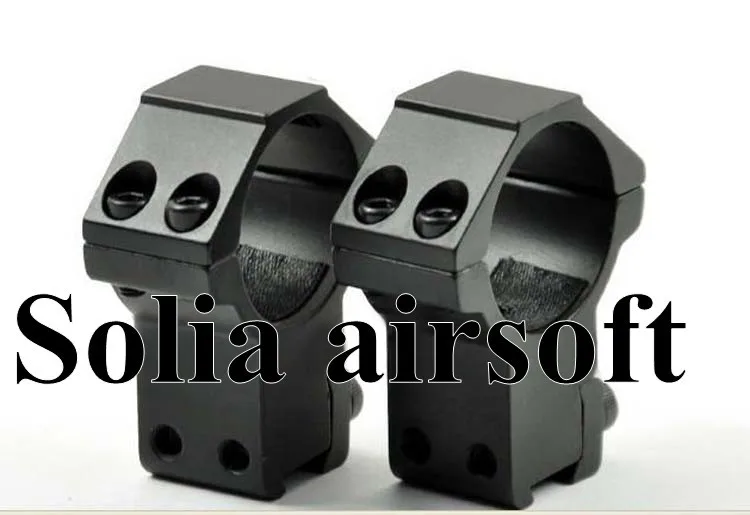 

Tactical 30mm Rings High Profile Rifle Scope with 11mm Dovetail Rail Mount for hunting