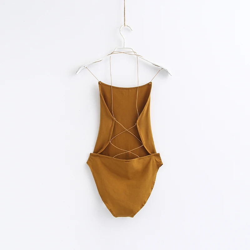 Женское сексуальное боди на бретельках с крестиками спине|strap bodysuit|sexy women bodysuitwomen