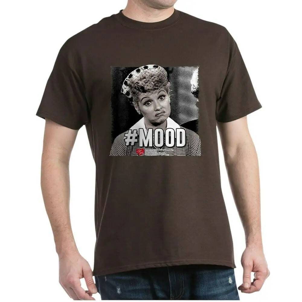 CafePress I Love Lucy # Mood Темная футболка из 100% хлопка (138206104) | Мужская одежда