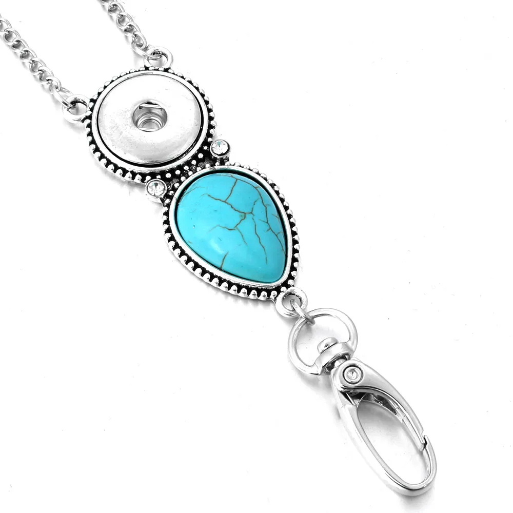 New Snap Jewelry Key Chain Pendant Snap Necklace Fit 18mm Snap Button