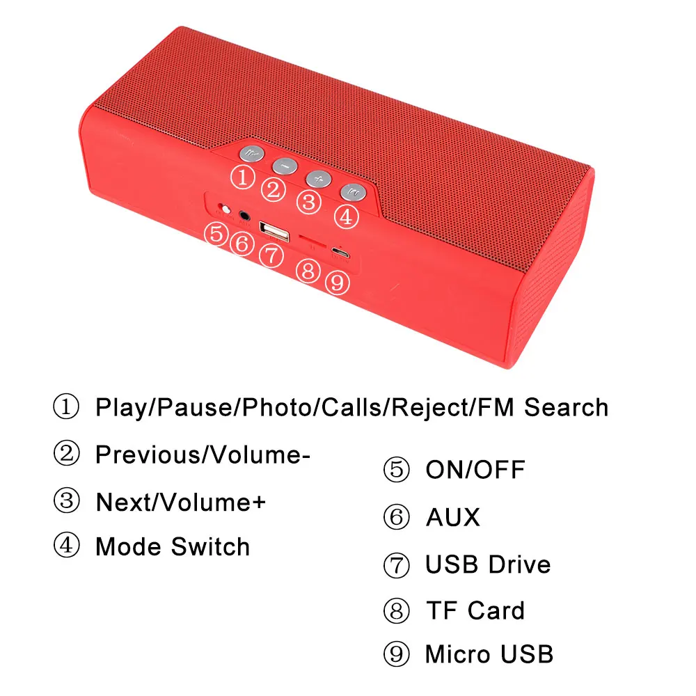 Portable Bluetooth Speaker Radio Speakers Wireless Speaker  (13)