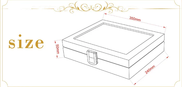CETIRI 40 пар запонки и зажим для галстука коробка для хранения для мужчин Высокое качество окрашенные деревянные кольцевая серьга Коллекция ювелирных изделий дисплей коробка