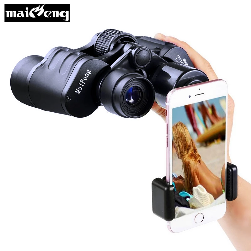 قوية مناظير 20X35 HD تلسكوب المحمولة طويلة المدى مجهر للتخييم الحفل Lll للرؤية الليلية و حامل هواتف ذكية