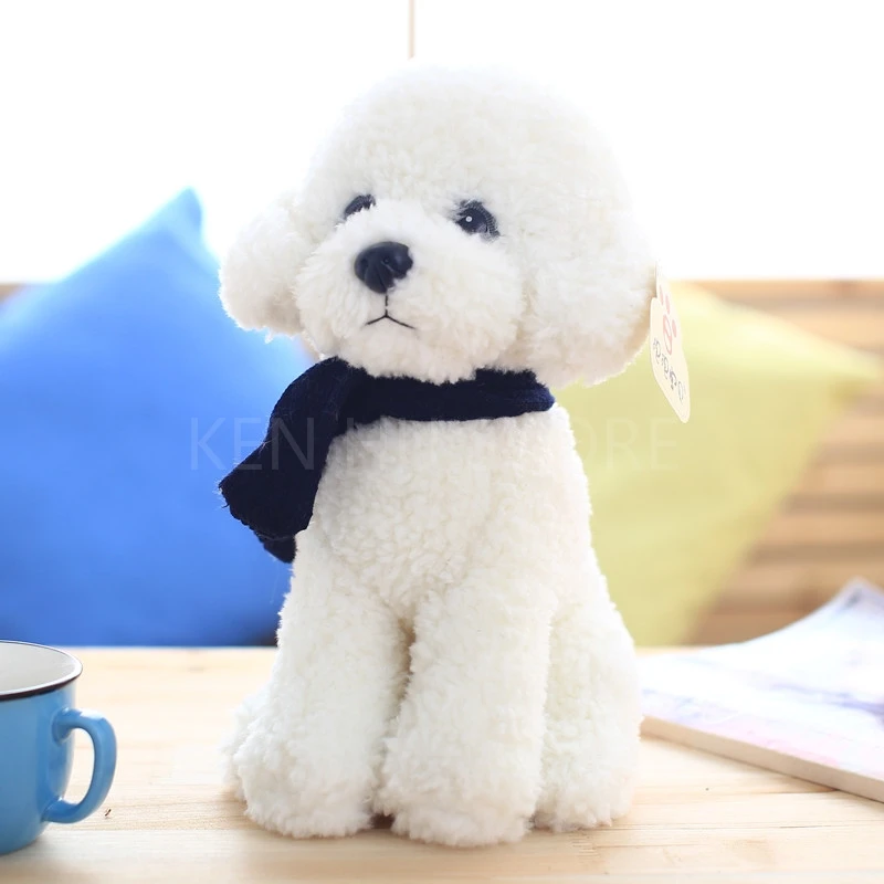 33cm Teddy Dog kids toys cute Bichon dog Plush Doll Baby toys Simulation doll for girl