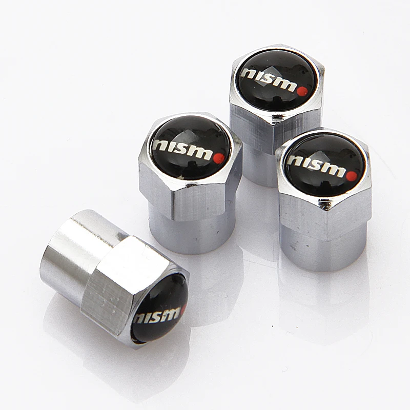 4pcs/Lot Car Motorcycle Bicycle NISMO Wheel Tire Valve Cap Auto
