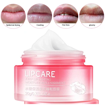 

20ml Lips Sleeping Mask Makeup Moisturizing Exfoliating Lip Balm Moisturizing Nourish Natural Lip Care Skin