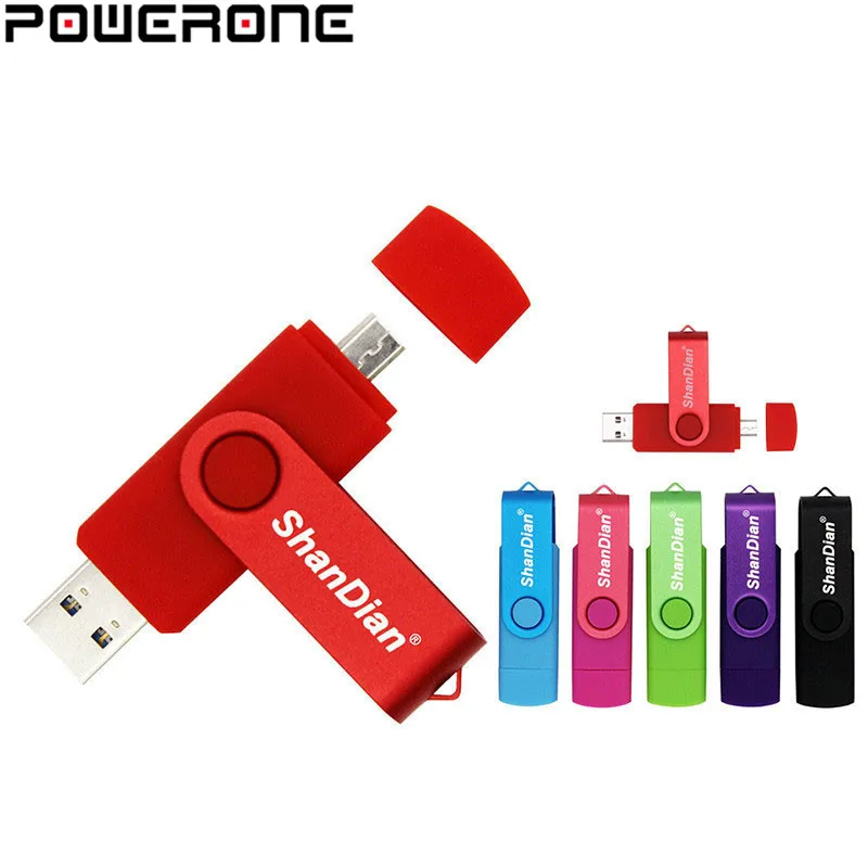 

Powerone Smart phone USB Flash drive OTG USB Flash Drive Micro pendrive 4GB 8GB 16GB 32GB 64GB Smart Phone U Disk