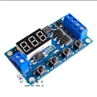 10PCS/LOT Trigger Cycle Timer Delay Switch Circuit Board MOS Tube Control Module 12 24V