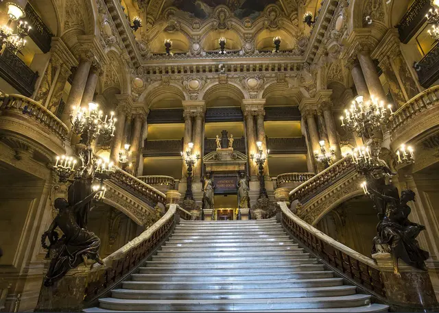 PARIS France Architectural Garnier Opera Light Palace Staircase