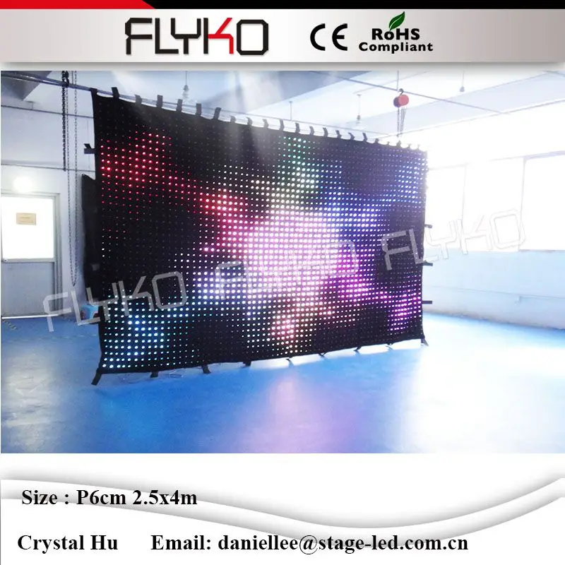Music Studio Equipment Led Background Color Video Curtain Light Stage DJ Booth Cheap P60mm 25x4m In Lighting Effect From Lights Music Studio Equipment Led Background Color Video Curtain Light Stage DJ Booth Cheap P60mm 25x4m In Lighting Effect From Lights