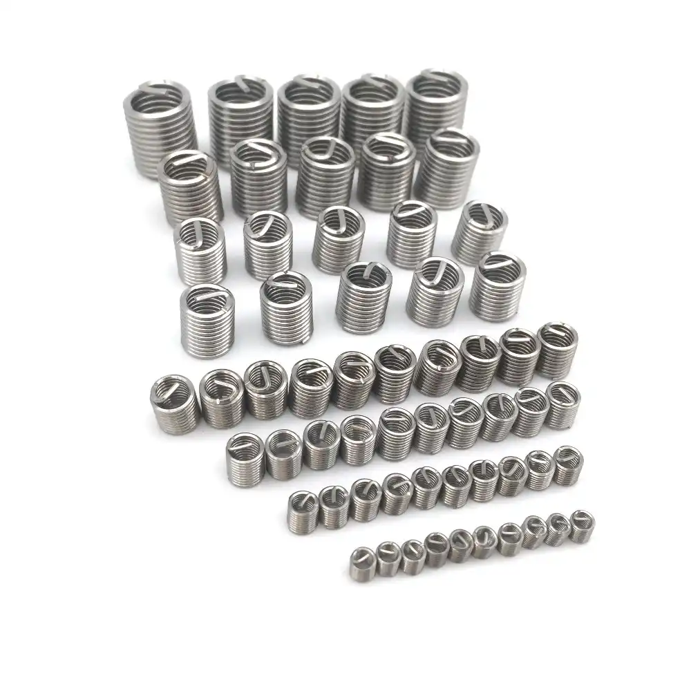 60pcs M3 M12 Screws Thread Slotted Inserts Stainless Steel Thread