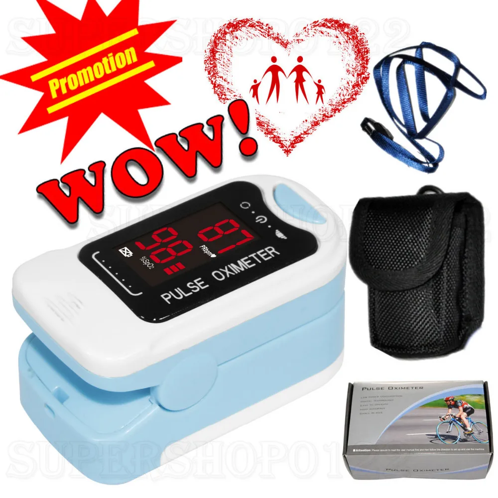 CMS50M LED Fingertip Pulse Oximeter Spo2 Monitor Carry Case Lanyard HOT SALE CE CONTEC