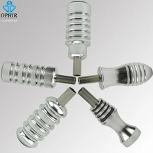 OPHIR 5 шт. Pro среднего размера алюминиевые татуировки Захваты Серебро татуировки машина пистолет ручка трубка задний стержень_ TA061