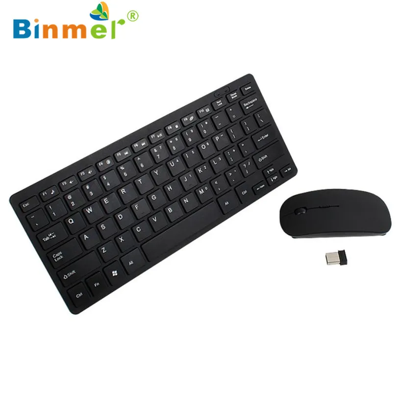 Binmer Ultimate Беспроводная 2,4 ГГц мини клавиатура и мышь комбо набор для ноутбука iMac Macbook Sep 22
