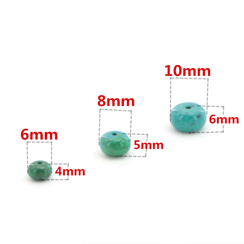 High Quality 4-12mm Dark green semi-precious Abacus Phoenix stone loose beads for DIY Fashion charms  (46)