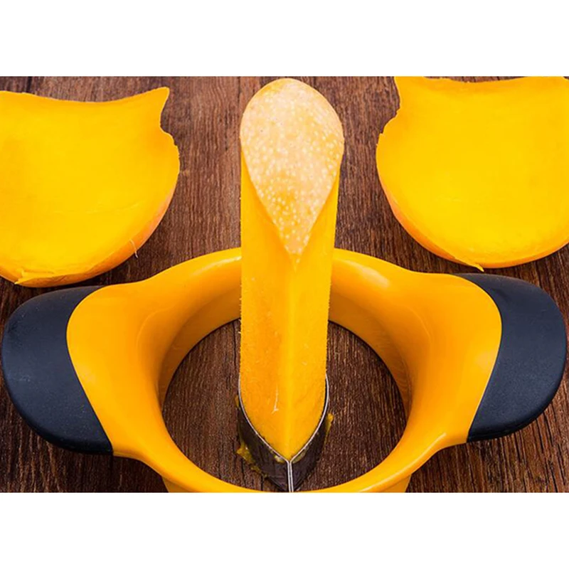 Creative Stainless Steel Mango Cutter Splitter Fruit Kitchen Gadget Accessories Peach Slicer Peeler Tool Peeling Quick