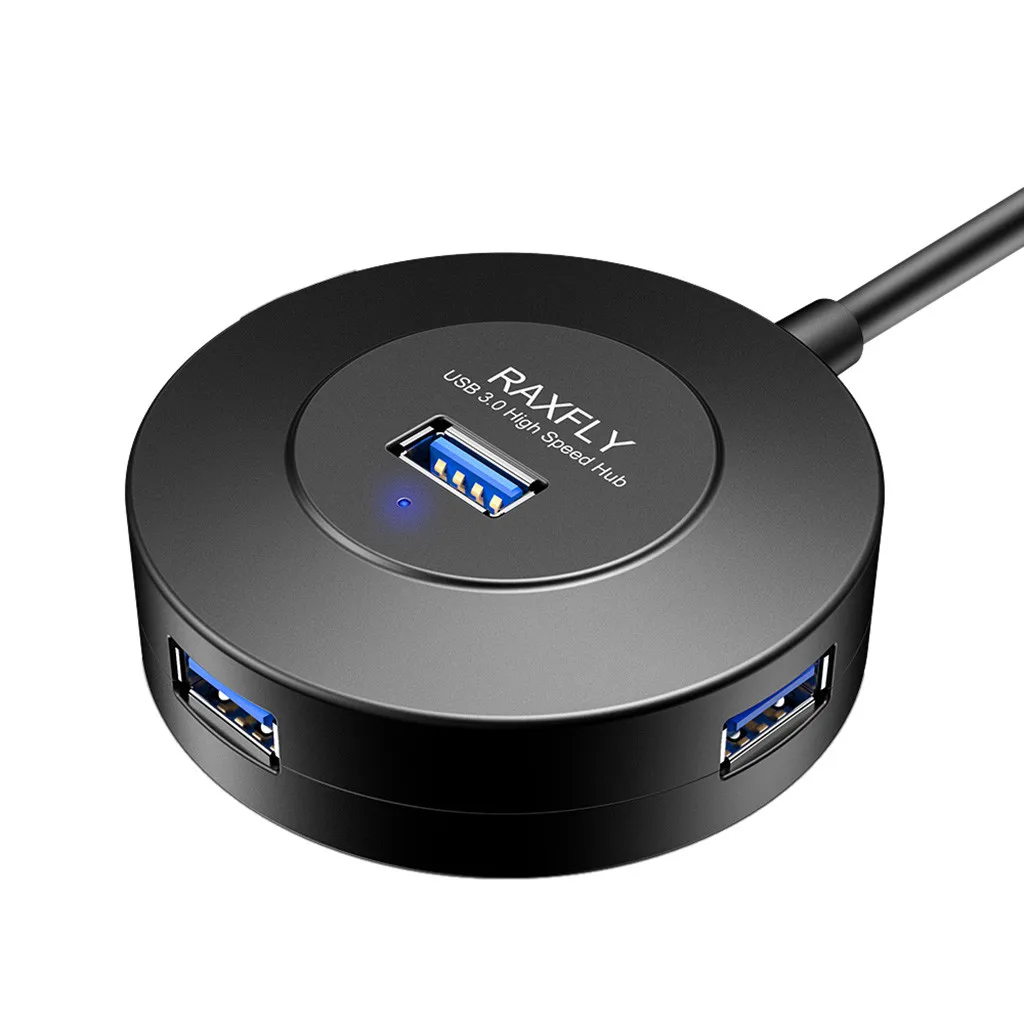 Usb-концентратор тонкий Размеры дизайн USB3.0 сверхскорости 4-Порты и разъёмы 5 Гбит/с концентратор с вкл/выкл переключатель USB разветвитель Порты и разъёмы для ПК