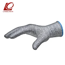 Пищевой HPPE Leve 5 устойчивые к порезам перчатки из нержавеющей стали проволока Рабочая безопасность LUVAS Мясник анти-резки рукавицы