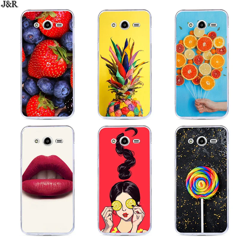 Силиконовый чехол для Samsung Galaxy Star Advance G350E мягкий TPU 2 Plus SM-G350E окрашенные защитные