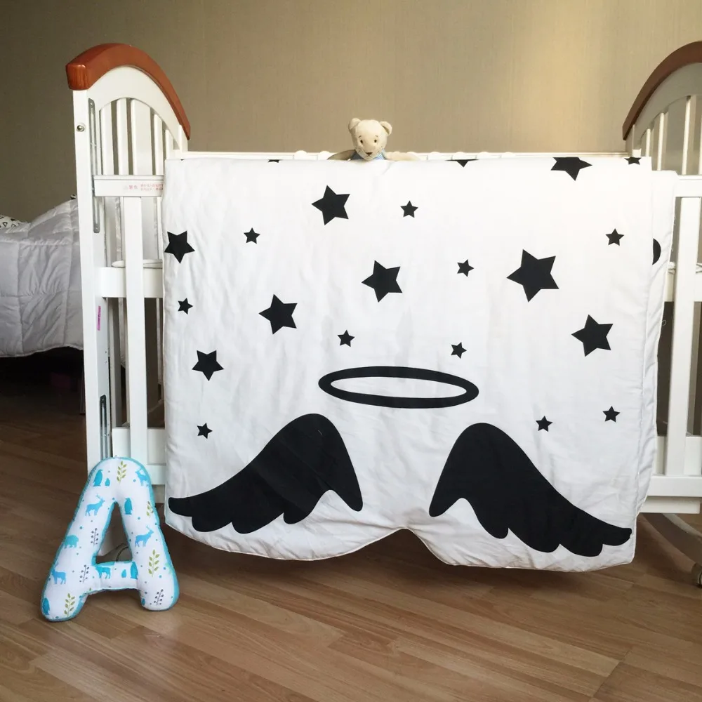 

Muslin Tree 130X90cm Newborn Baby Blanket 100% Cotton White Bedding Cartoon Kids Summer Quilt Sofa Floor Playing Carpet Mats