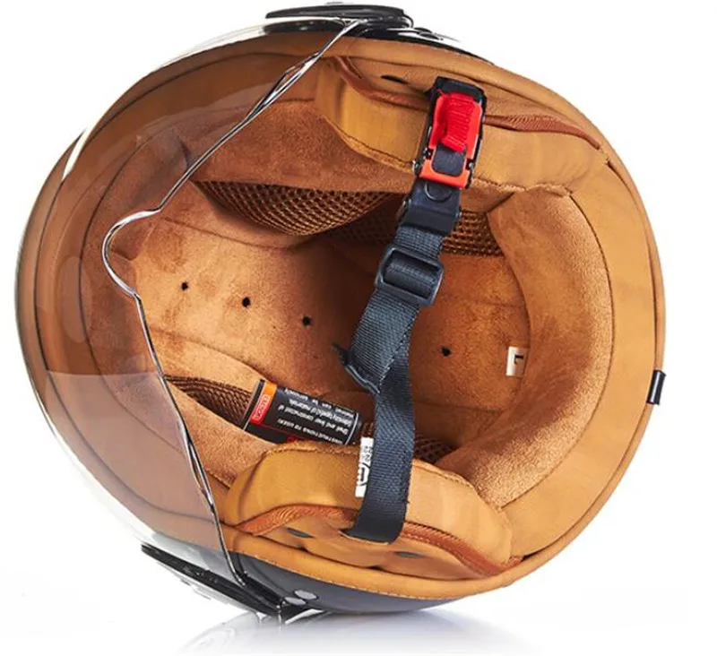 BEON мотоциклетный шлем Chopper 3/4 с открытым лицом винтажный мото Casco Capacete скутер
