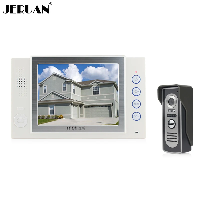 

JERUAN 8 Inch Video Door Phone Doorbell System 700TVL COMS Camera Doorphone Recording Taking Intercom