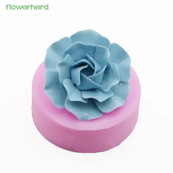 

Big Size Silicone 3D Soap Mold Aromatherapy Camellia Flower Handmade Fragrance Soap Fondant Cake Decorating Tools Silicone Mold