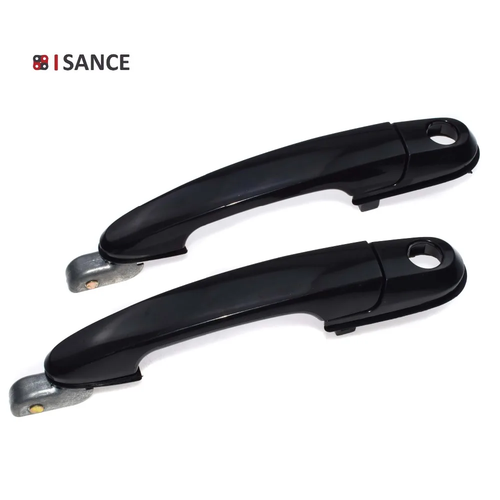 ISANCE Black Front Left Right Pair Outside Door Handle For