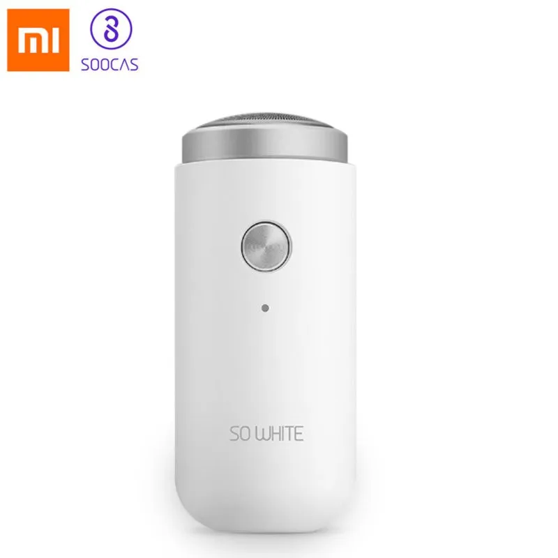 Скидка Xiaomi Mijia SO WHITE ED1 мини электробритва для мужчин портативная Мужская бритва головка для сухого влажного бритья моющийся триммер для бороды удо...
