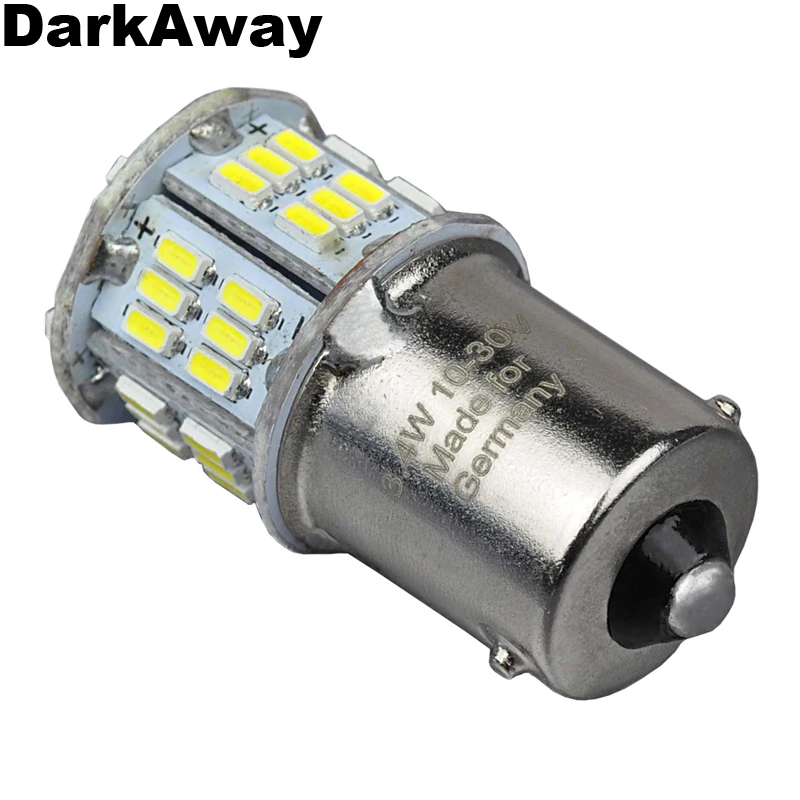 Затемненный Ультра яркий 2x1156 P21W 1141 1003 3014 54smd светодиодный светильник лампа 12В 24В