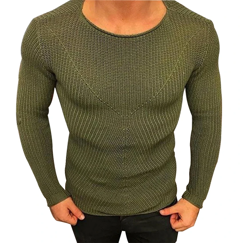 Sweater Men's Wear New Round Collar Pullover Knitted