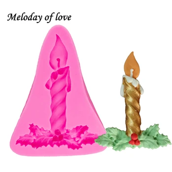 

Leaf candle shape Mold Fondant Chocolate DIY Cake Decorating Tools silicone molds Resin Clay dessert decorators Mold T1376