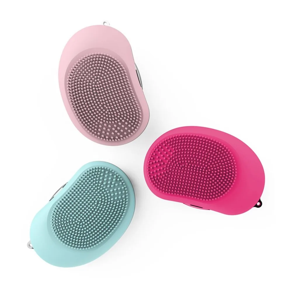 

Electric Charging Facial Cleansing Machine Waterproof Silicone Dirt Remover Ultrasonic Vibration Massage Facial Skin Care