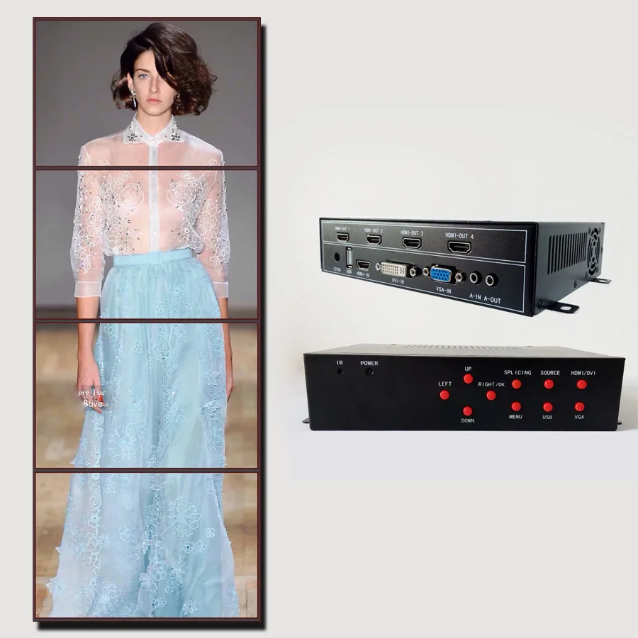 

1x4 HD video wall controller for diy video wall