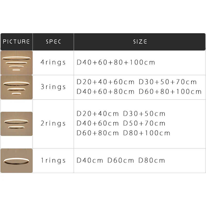  Modern LED Pendant Lights For Bedroom Living Room Dining Room Kitchen Minimalist White&Black&Coffee - 32989697246