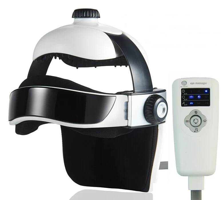 Brand comfortable Head relax Massage Helmet Head Massager Electric Eye neck massager Pain Relief