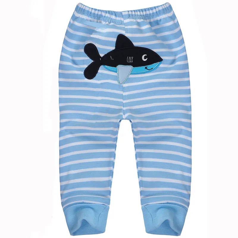 35 blue shark Pp брюки для малышей Детская одежда pantautосень/Весна Детские хлопковые штаны для мальчиков и девочек, разнообразие необязательных - Цвет: 35 blue shark