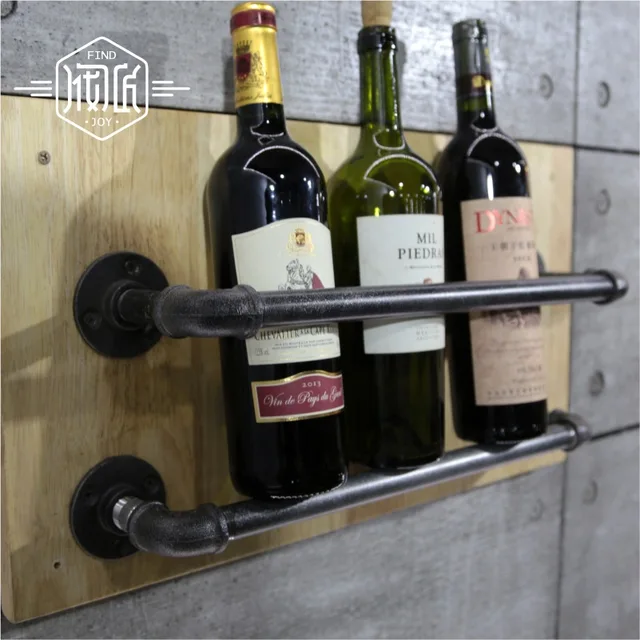 Decorative Wine Bottle Holder Interesting Industrial Pipe Wine Racks Metal Decorative Wine Holder Wall Design Decoration Decorative Wine Bottle Holder Endearing Industrial Pipe Wine Racks Metal Decorative Wine Holder Wall Design Ideas