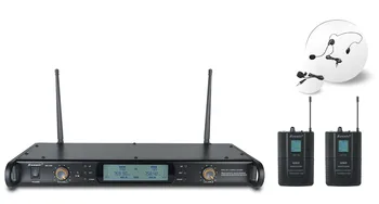 

Baomic BM-7300 Waist hanging transmitter Conference & Speech UHF TRUE DIVERSITY WIRELESS MICROPHONE Lapel+Headset MIC