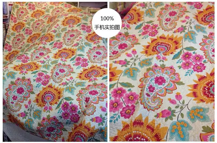 Взрослый Американский Пейсли Стёганое одеяло, набор, добавить размер, 3 шт./набор, печатный хлопок, двойной летний комплект, для использования, для дома, Dec FG197