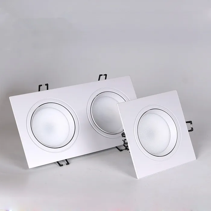 

10pcs square Dimmable Led downlight light cob Ceiling Spot Light 10w 20w ac85-265V ceiling recessed Lights Indoor Lighting