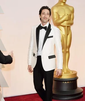 

Ivory white coat + black pants men's mixed suit suit custom men's wedding new Lang swallowtail dress groomsmen dress casual suit