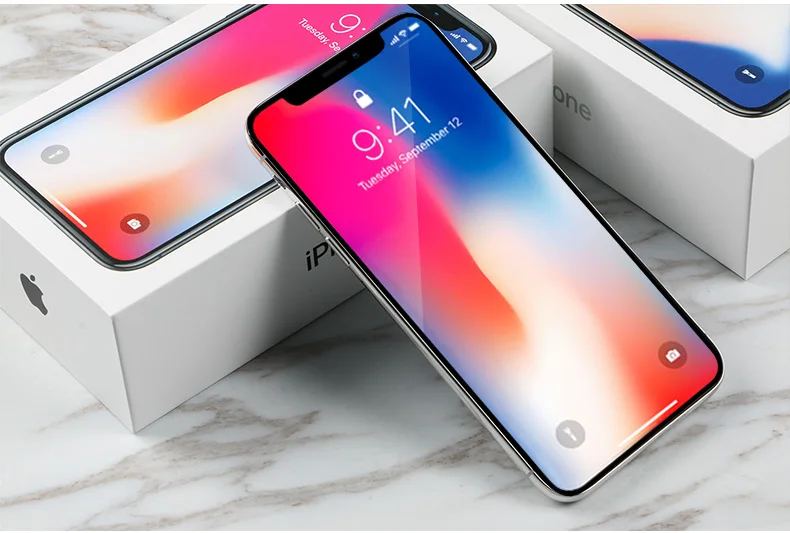 Абсолютно Apple iPhone X 5," OLED Super retina дисплей 4G LTE фронтальная камера 12 Мп Bluetooth IOS 11 IP67 водонепроницаемый