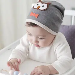 Для новорожденных шапочки с принтом совы для маленьких девочек Летняя шляпа хлопок Кепки дети Повседневное touca Infantil Мультфильм Детские Hat
