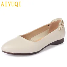 AIYUQI Genuine leather Women Flats solid slip on casual shoes Spring summer Lady Slip On Loafers comfortable women Casual Shoes AIYUQI Genuine leather Women Flats solid slip on casual shoes Spring summer Lady Slip On Loafers comfortable women Casual Shoes